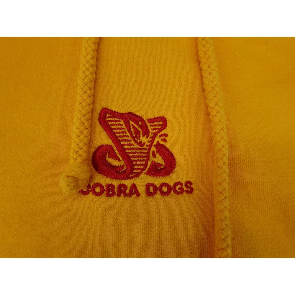 Independent‎ Trading Company Hoodie Unisex Medium Yellow Cobra Dogs Pullover